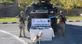  Bitlis'te 10 kilo patlayıcı ile 22 adet el bombası ele geçirildi