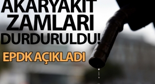 Akaryakıt zamları durduruldu