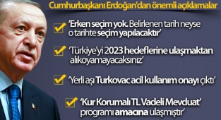 Cumhurbaşkanı Recep Tayyip Erdoğan'dan önemli açıklamalar