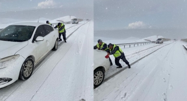 AHLAT’TA YÜKSEK KESİMLER BEYAZA BÜRÜNDÜ