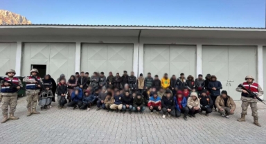 Bitlis'te 60 düzensiz göçmen ve iki organizatör yakalandı