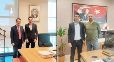 GENEL MÜDÜR ŞENTÜRK VE DAİRE BAŞKAN YARDIMCISI YABAN’A ZİYARET