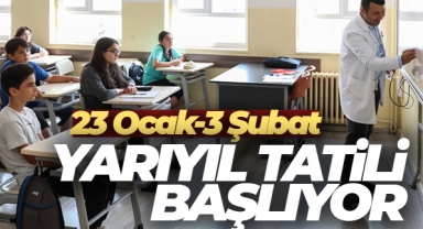 Okullarda yarıyıl tatili yarın başlıyor