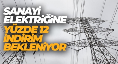 Sanayi elektriğine yüzde 12 indirim bekleniyor