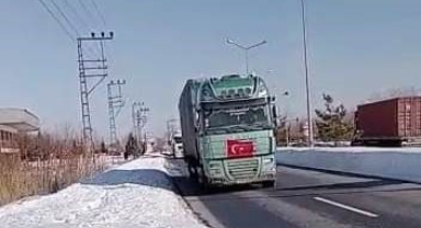 Kardeş Azerbaycan yardım konvoyu deprem bölgesine gidiyor