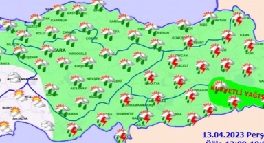 Meteorolojiden Kuvvetli Yağış uyarısı
