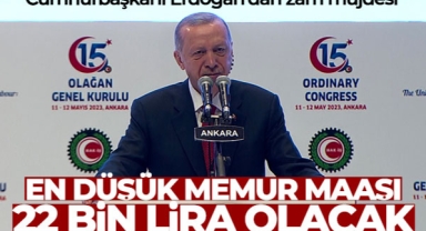 Cumhurbaşkanı Erdoğan'dan zam müjdesi