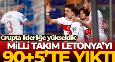 Milli Takım Letonya'yı 90+5'te yıktı! 