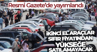 İkinci el araçlar bayi fiyatını geçemeyecek
