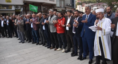 Bitlis’te Filistin’e destek, İsrail’e tepki