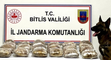 Bitlis'te 20 kilo 250 gram kubar esrar ele geçirildi