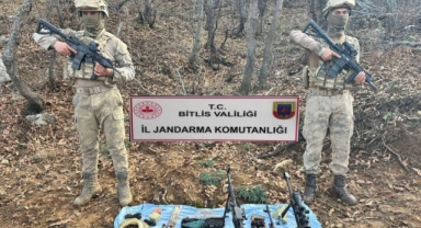  Bitlis'te silah ve mühimmat ele geçirildi