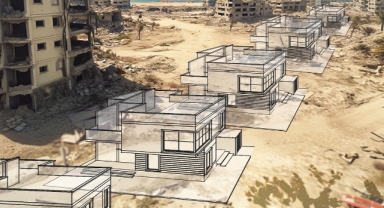 İsrailli inşaat firmasından Gazze’de enkaz manzaralı işgal ilanı