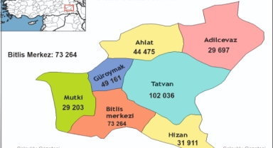 BİTLİS’İN NÜFUSU 359 BİN 747 KİŞİ OLDU