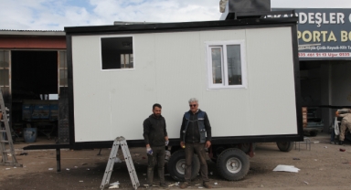 Ahlat’ta sanayi esnafının ürettiği konteynerlere talep artıyor