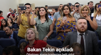 Milli Eğitim Bakanı Tekin: 