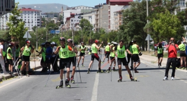 Ahlat'ta Tekerlekli Kayak Türkiye Şampiyonası sona erdi