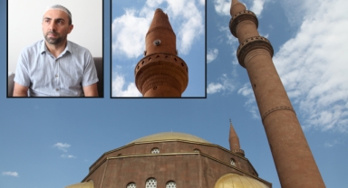 Ahlat'ta cami minaresine yıldırım düştü: 1 yaralı